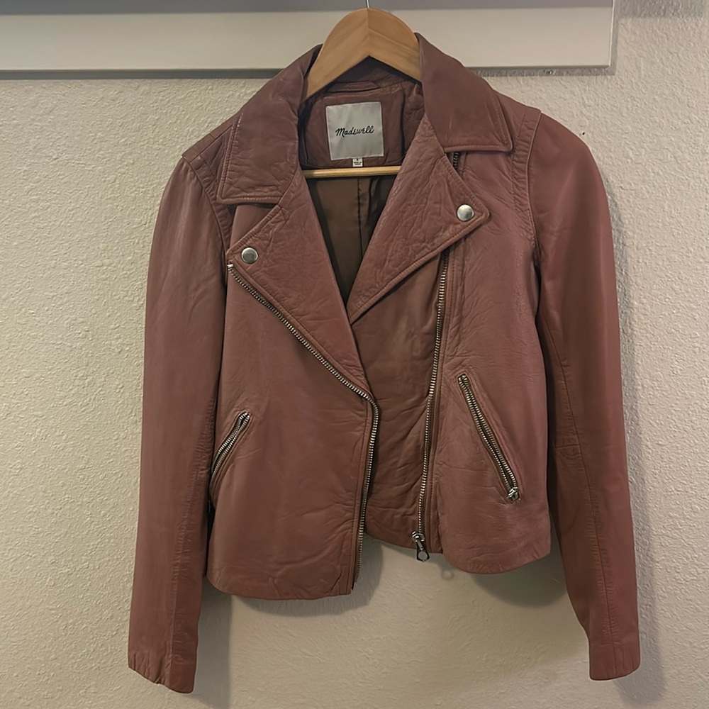 Madewell Washed Leather Motorcycle Jacket